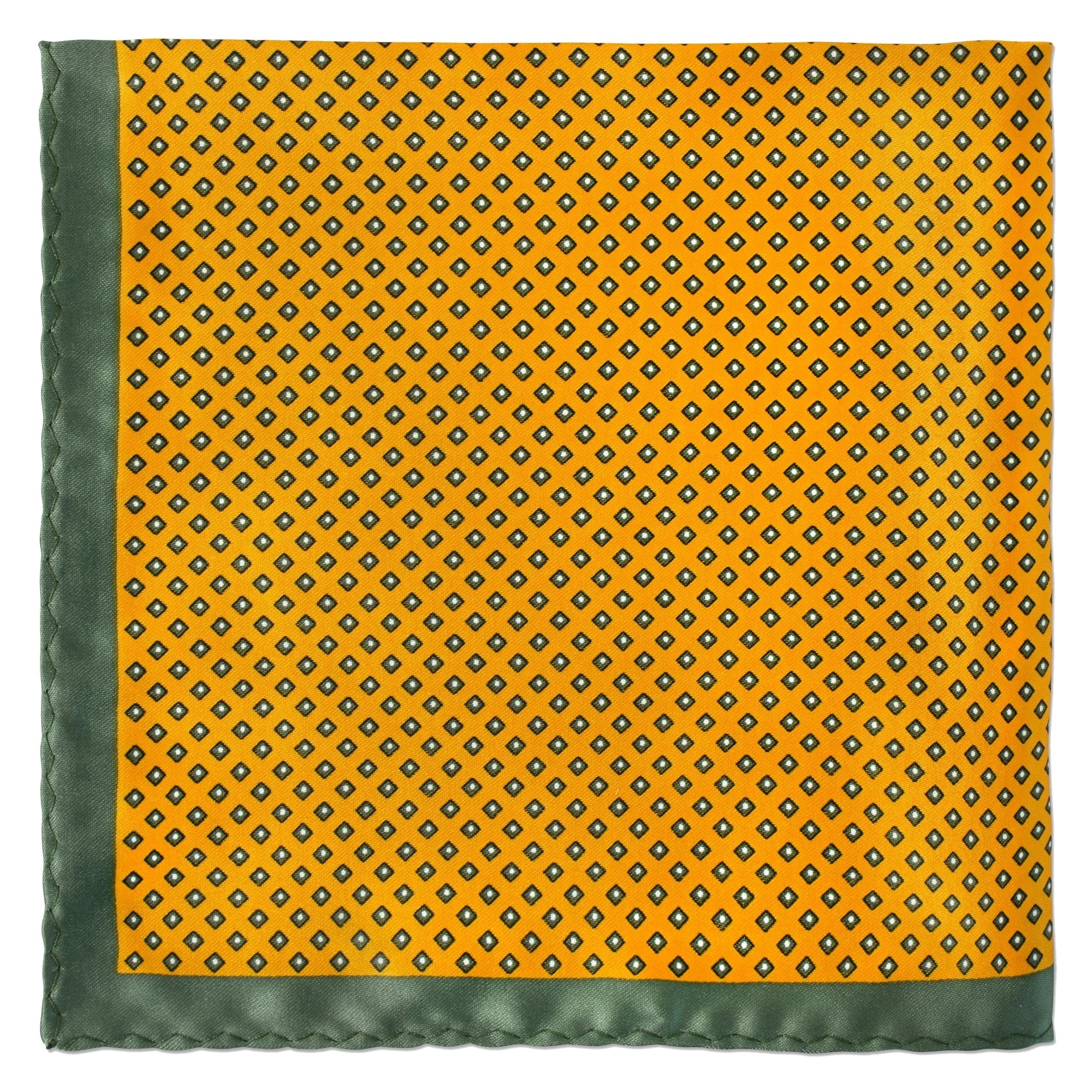 Square Dots Pocket Square-Pocket Squares-MarZthomson-Yellow-Cufflinks.com.sg